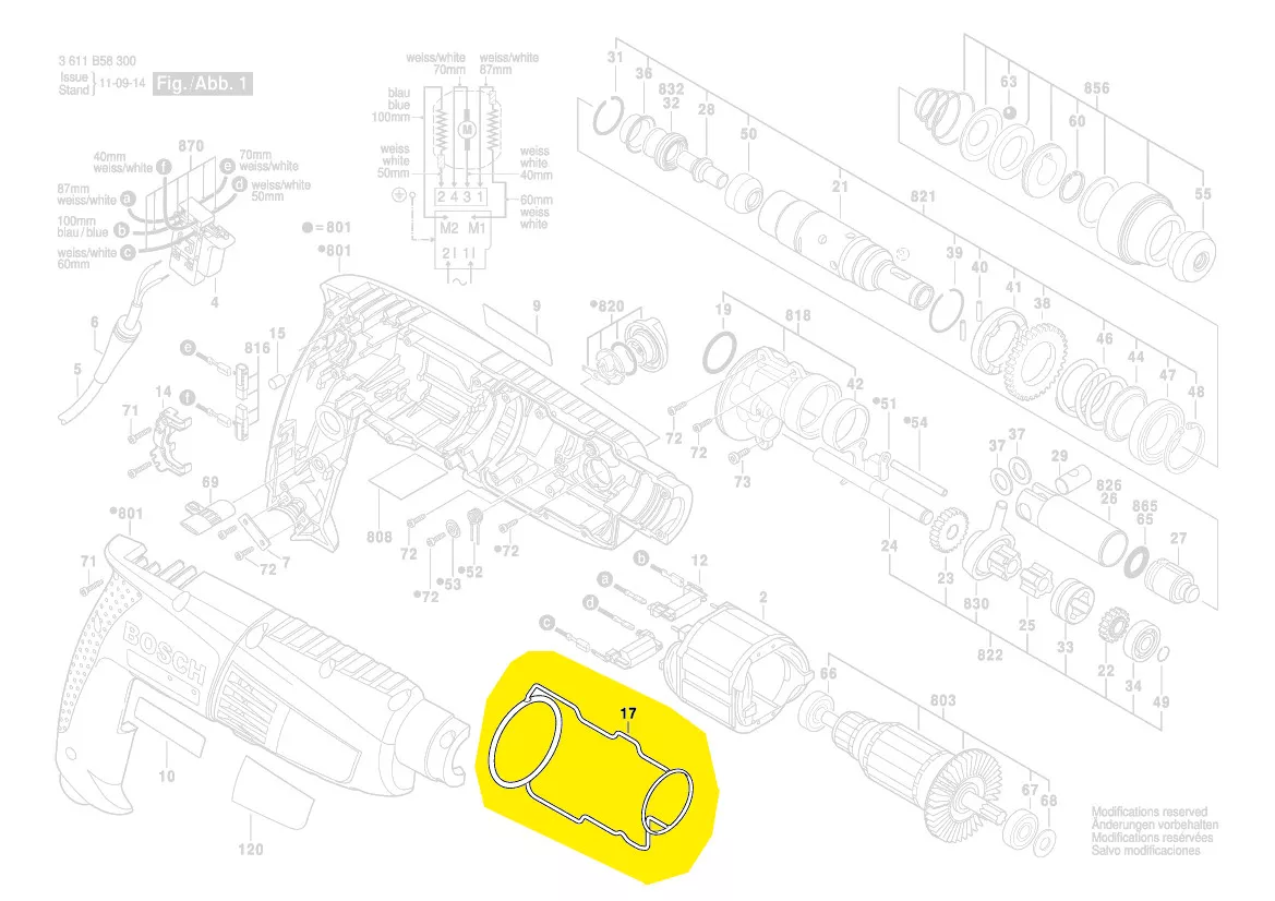 Joint ref 1 611 015 053 BOSCH